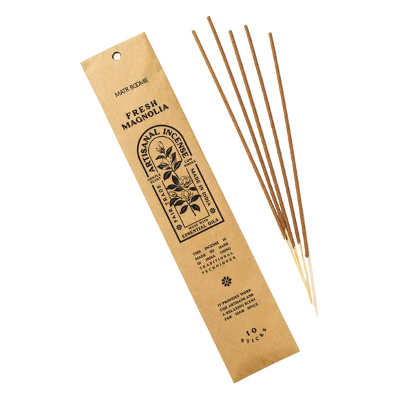 Fresh Magnolia Incense - 10 sticks, low smoke - Freshie & Zero Studio Shop