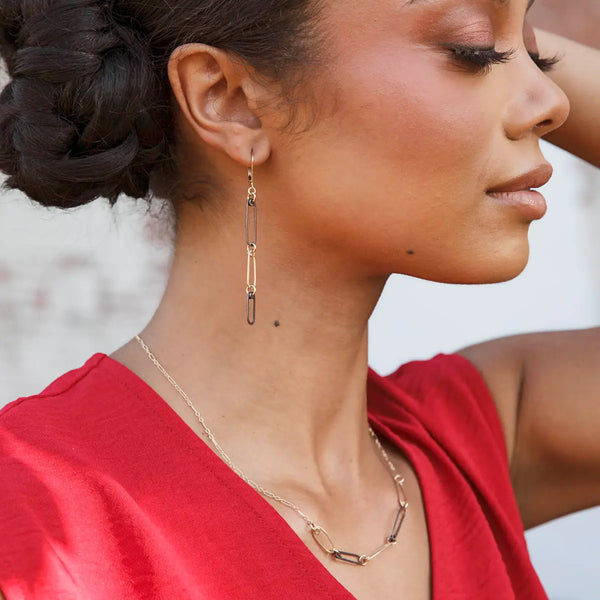Gold + Ink Mini Reef Earrings - Freshie & Zero Studio Shop