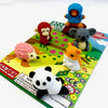 Iwako Animal Puzzle Erasers Set - Freshie & Zero Studio Shop