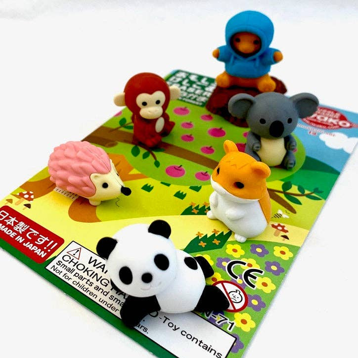 Iwako Animal Puzzle Erasers Set - Freshie & Zero Studio Shop