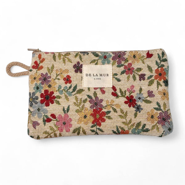 Small Makeup Bag: Floral Blum - Freshie & Zero Studio Shop