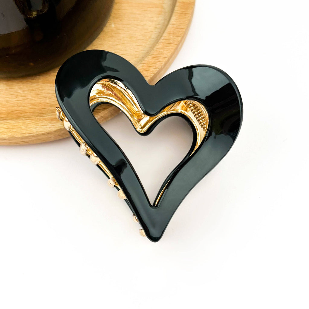 Metal Heart Shaped Claw Clips - Freshie & Zero Studio Shop