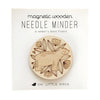 Magnetic Wooden Needle Minder: Sweet Bear - Freshie & Zero Studio Shop