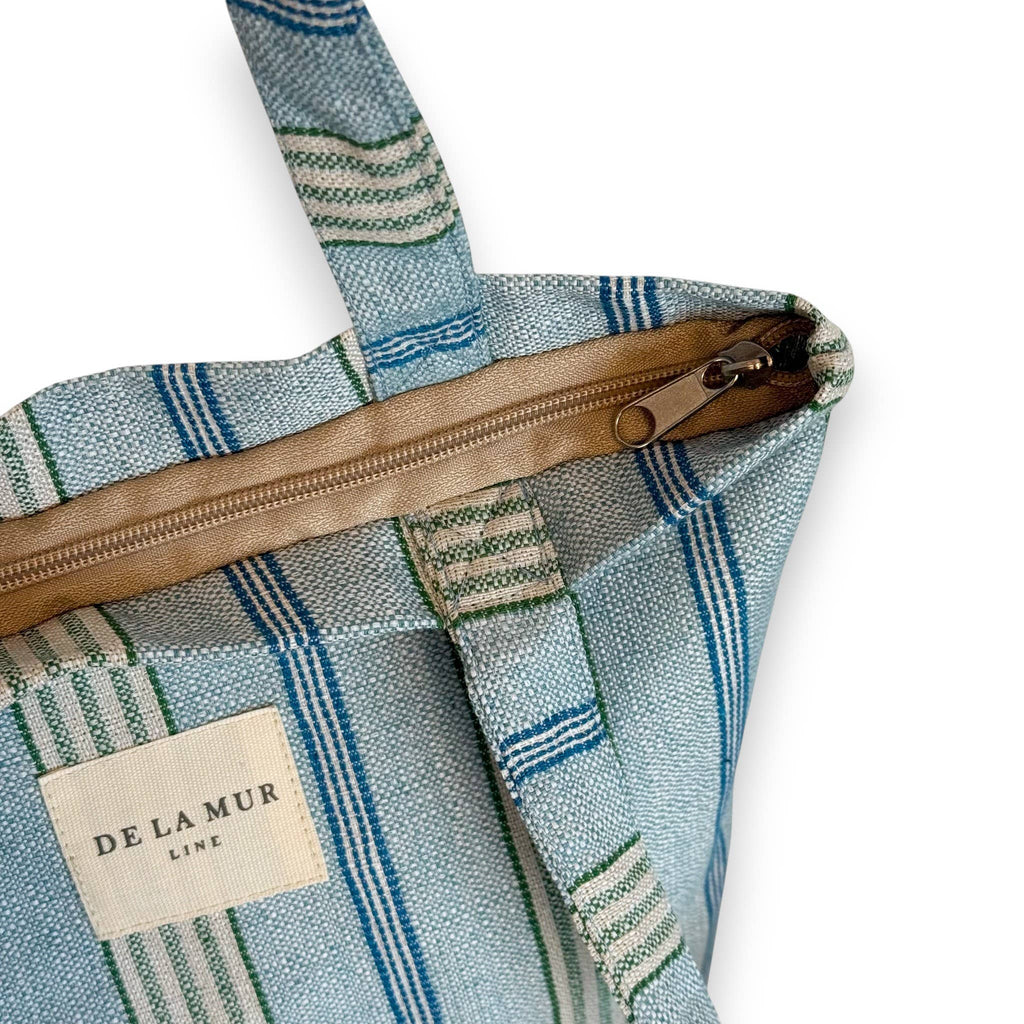 Classic Tote Bag: Beachy Blue Stripe - Freshie & Zero Studio Shop