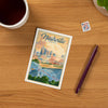 Nashville Lithograph Print Postcard - Freshie & Zero Studio Shop