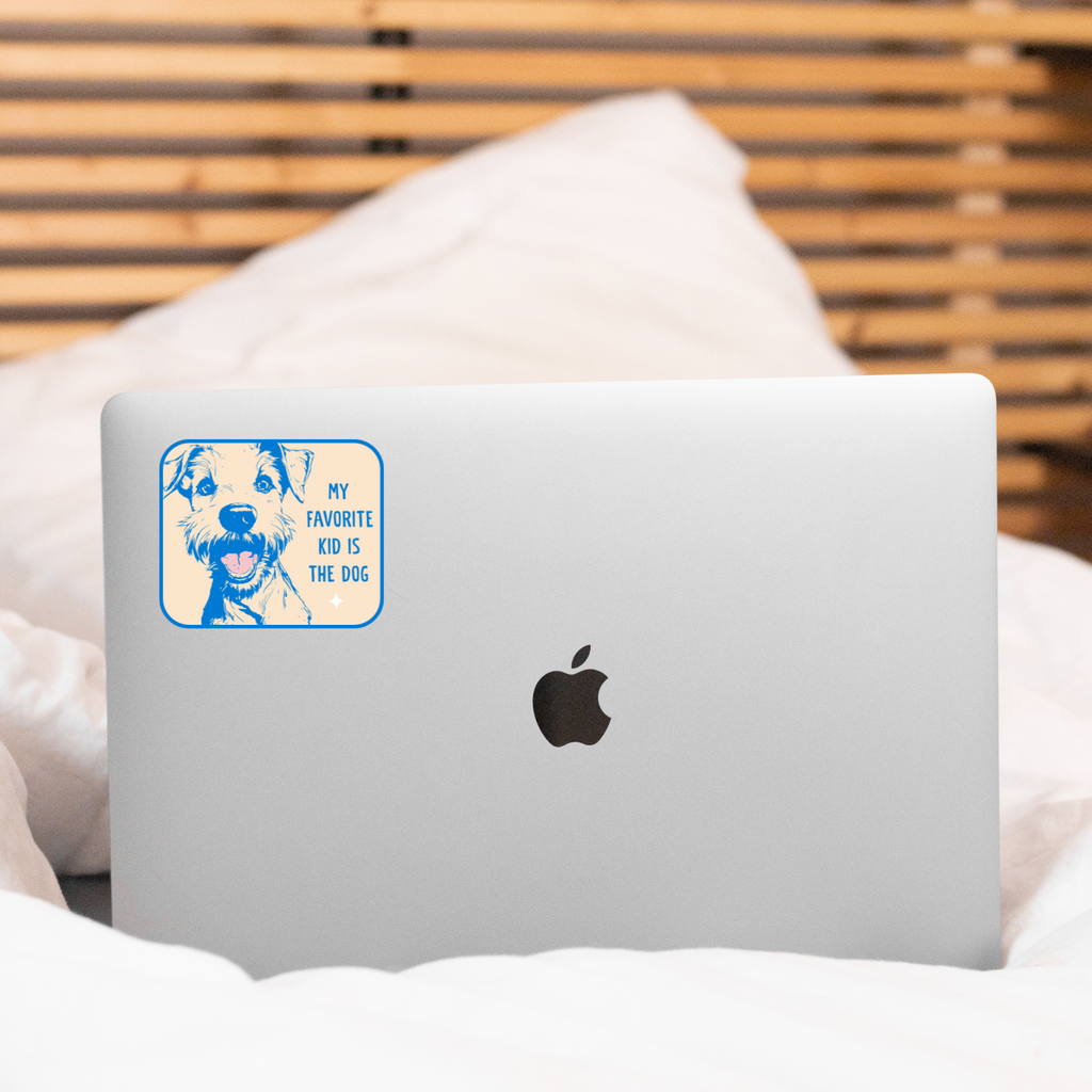 My Favorite Kid Is The Dog Sticker - pet, puppy, cute, shop - Freshie & Zero Studio Shop