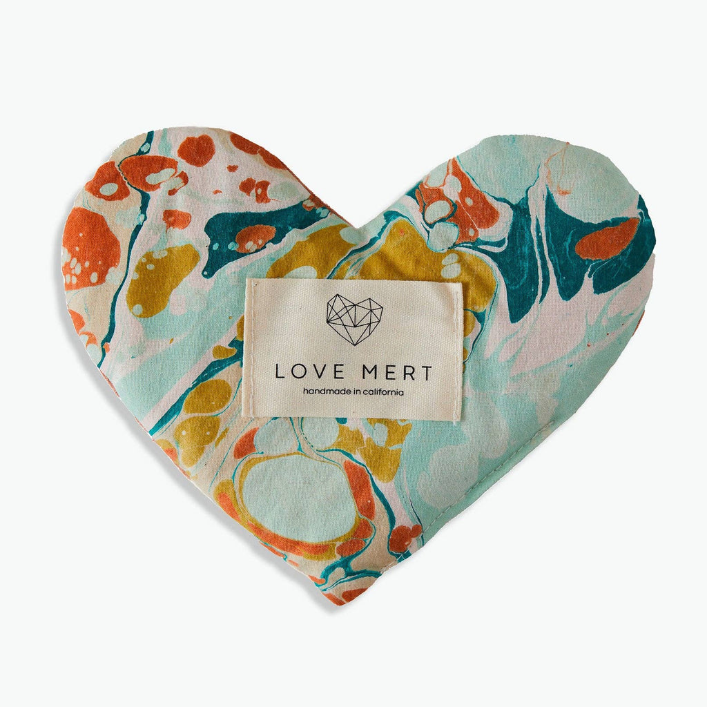 Marbled Love Heart Shaped Eye Pillow - Freshie & Zero Studio Shop