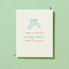 Party Socks Letterpress Birthday Card - Freshie & Zero Studio Shop