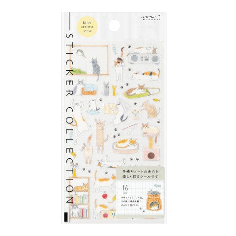 Midori Mini Cat Planner Stickers - Freshie & Zero Studio Shop