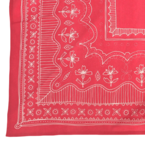 Handker Bandana: Red Hank No. 506 - Freshie & Zero Studio Shop