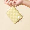 Zip Around Wallet - Light Green Check - Freshie & Zero Studio Shop