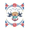 Swallows & Anchor Art Print - 11.75 x 8.25 - Freshie & Zero Studio Shop