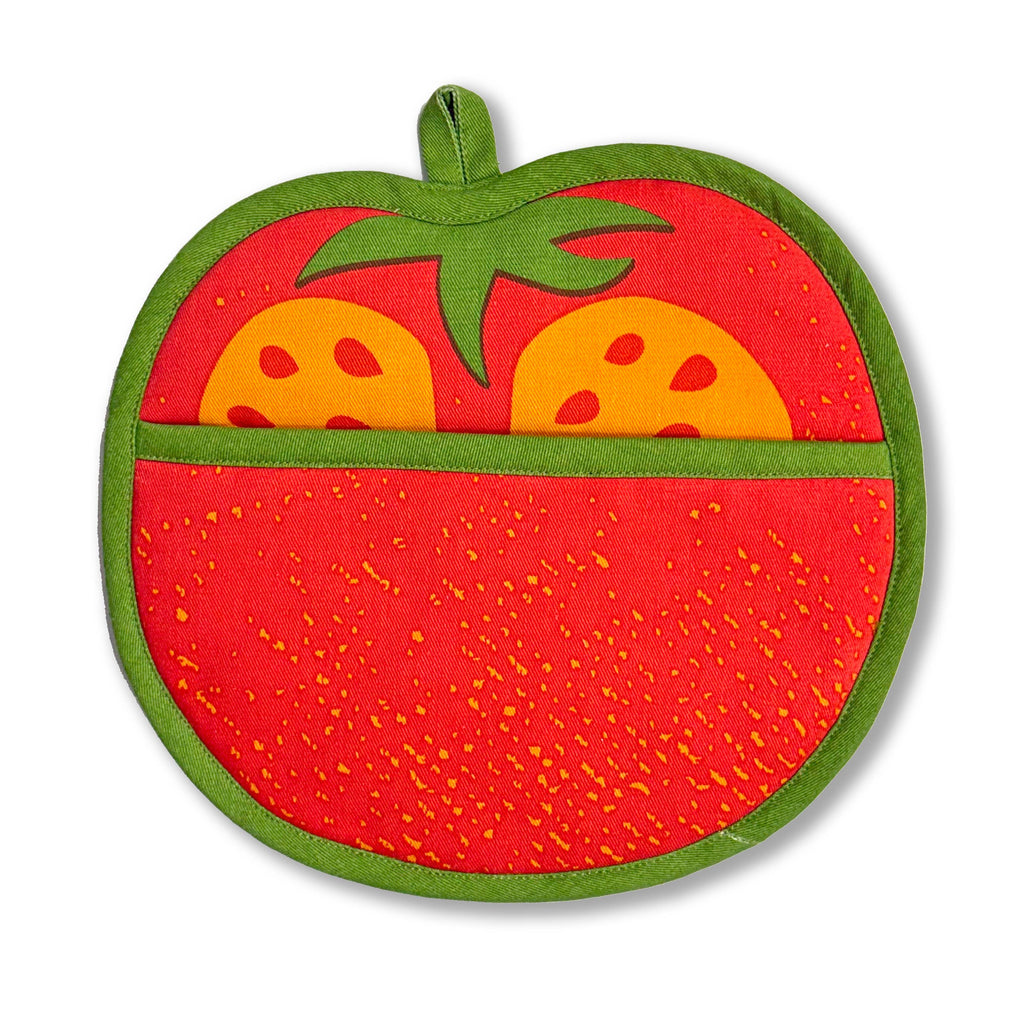 Tomato Pot Holder w/ Pocket - Freshie & Zero Studio Shop