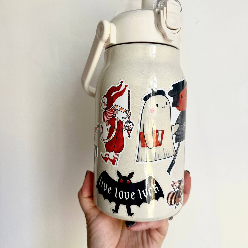 Live Love Lurk - Mothman Sticker - Freshie & Zero Studio Shop