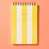 Task Pad Notebook by Shorthand Press: Yellow Stripe - Freshie & Zero Studio Shop