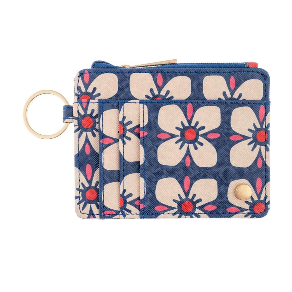 Zipper ID Wallet - Tile Floral - Freshie & Zero Studio Shop