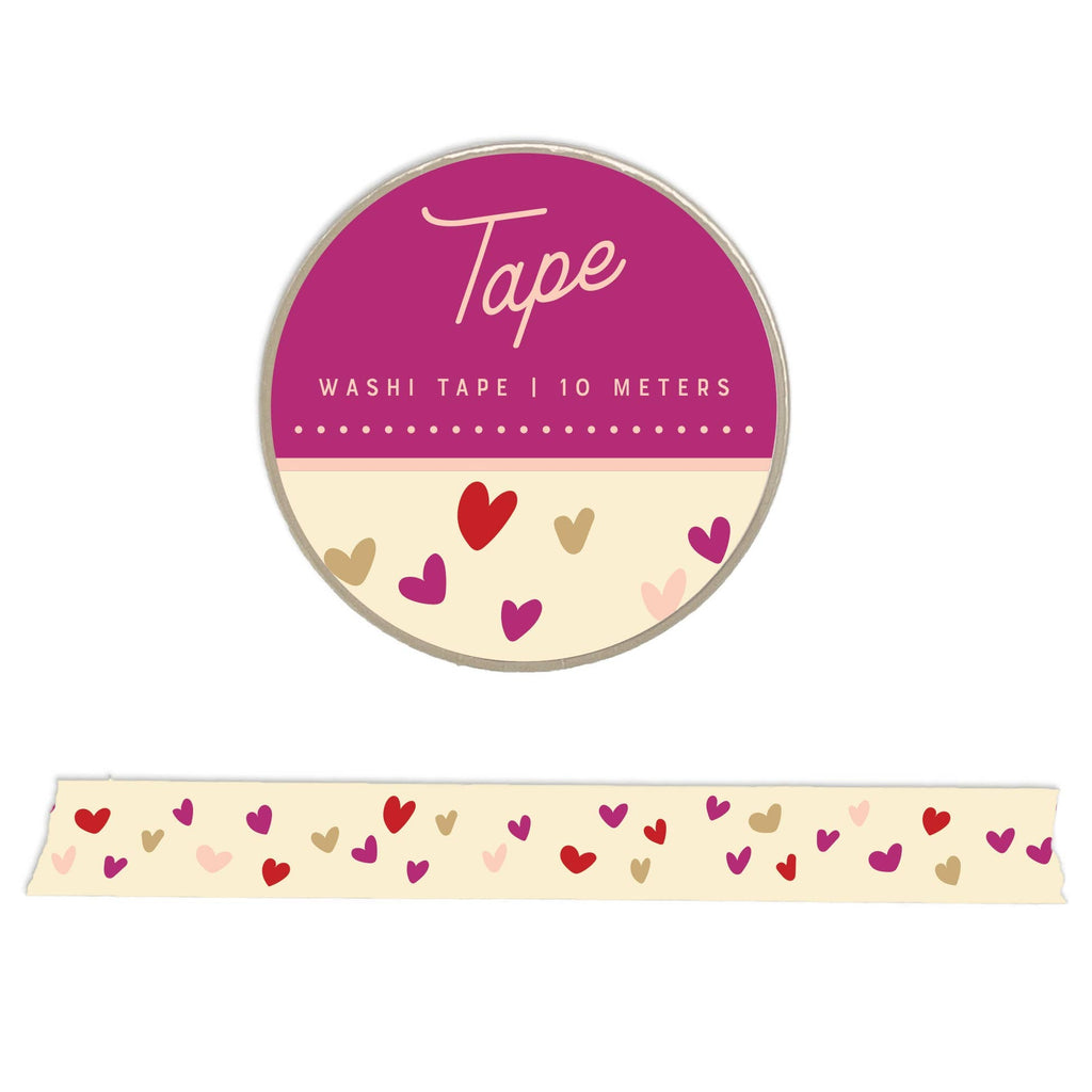 Heart Pattern Washi Tape - Freshie & Zero Studio Shop