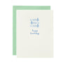 Sardine Letterpress Birthday Card - Freshie & Zero Studio Shop