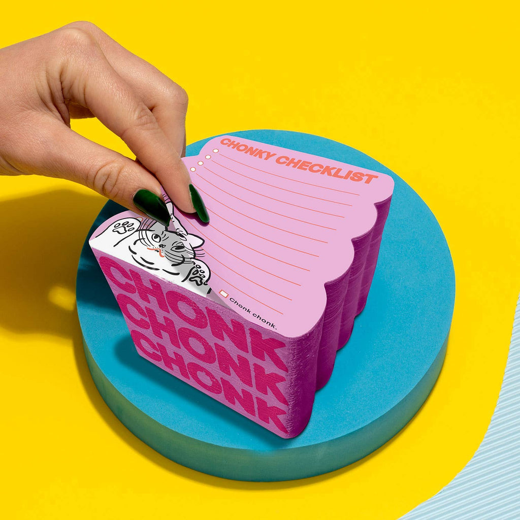 Chonky Checklist Cat Notepad Cube - Freshie & Zero Studio Shop