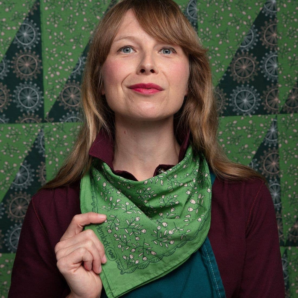 Hemlock Bandana: No. 106 Posey - Freshie & Zero Studio Shop