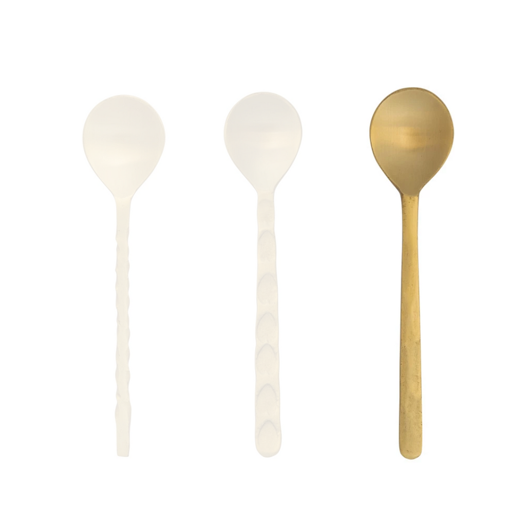 Brass Spoon with Sculpted Handle - Freshie & Zero Studio Shop