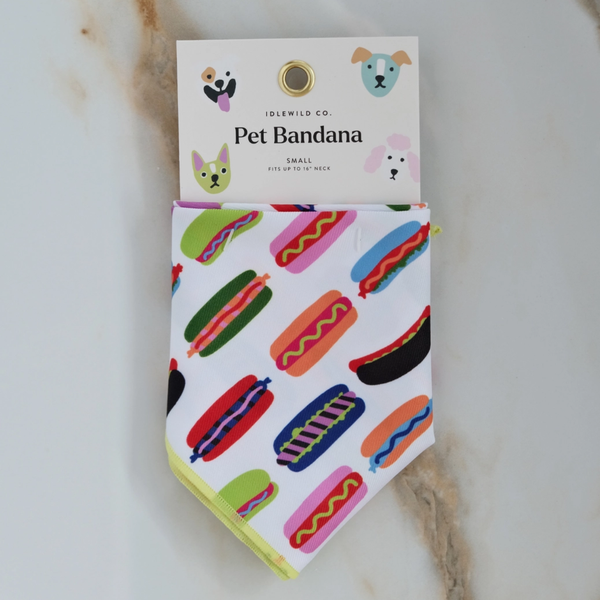 Hot Dogs Pet Bandana - Freshie & Zero Studio Shop