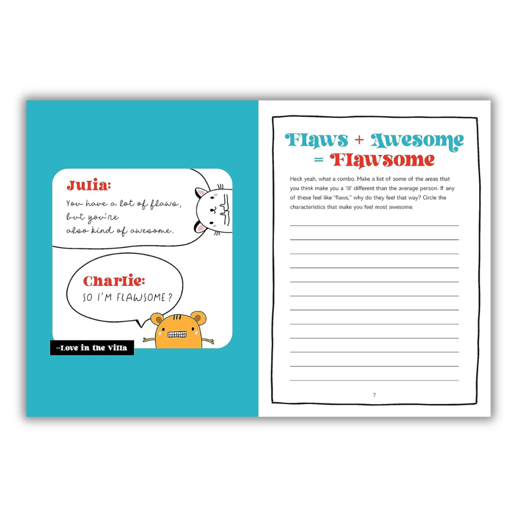 Flawsome: A Journal To Embrace Your Lovable Inner Weirdo - Freshie & Zero Studio Shop