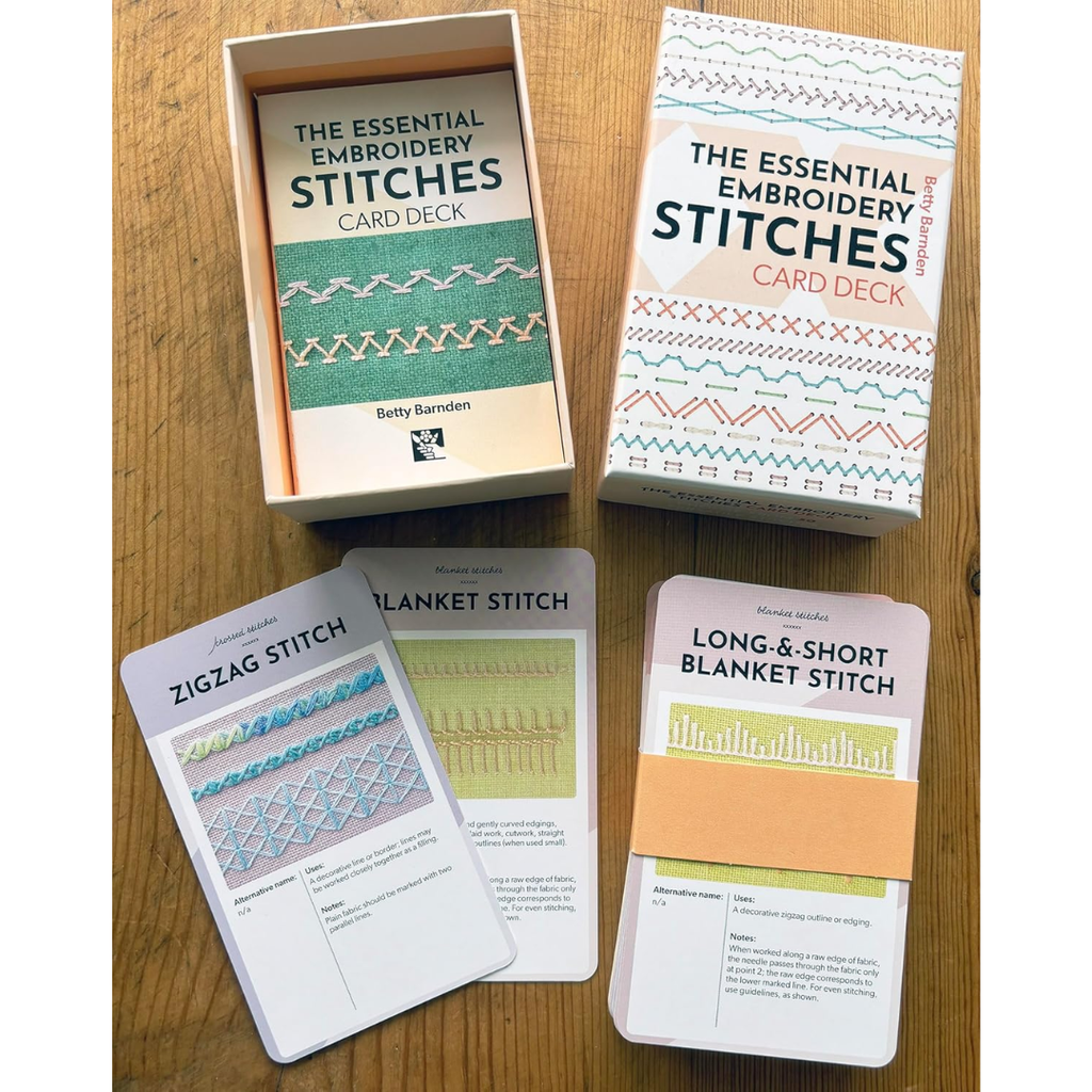 Essential Embroidery Stitches Card Deck - Freshie & Zero Studio Shop