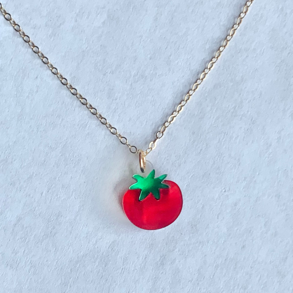 Dainty Tomato Necklace by Elise Design - Freshie & Zero Studio Shop