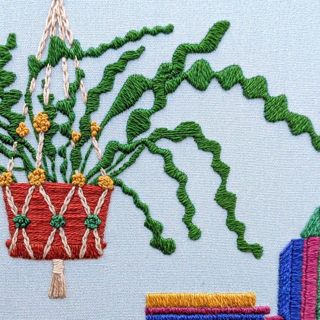 Ricrac House Plant Embroidery Kit by Cozyblue - Freshie & Zero Studio Shop