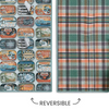 Sardines + Plaid Microfiber Kitchen Dish Towel - Freshie & Zero Studio Shop