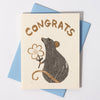 Congrats Rat - Risograph Card - Freshie & Zero Studio Shop