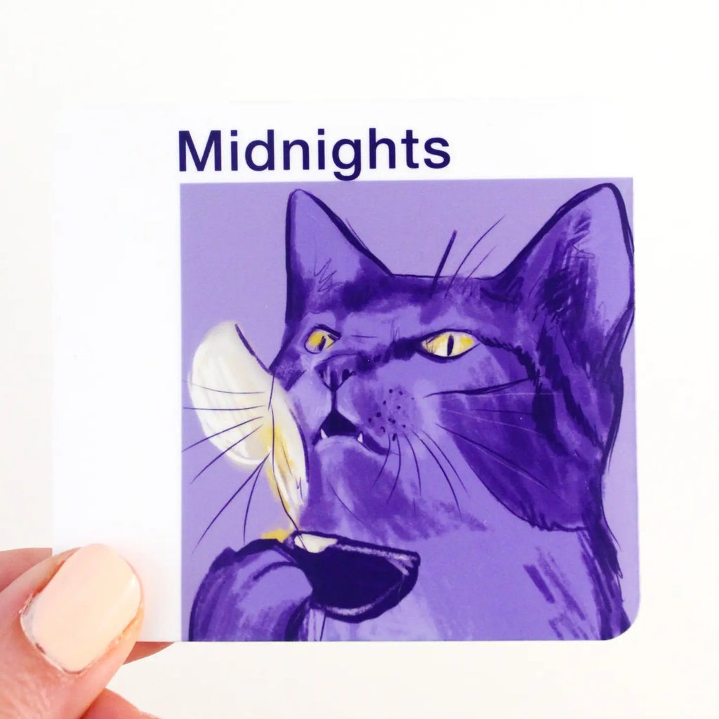 SwiftieCat Midnights Cat Vinyl Sticker - Freshie & Zero Studio Shop