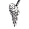 Flat Bookmark Pens: Vintage Illustrations - Freshie & Zero Studio Shop
