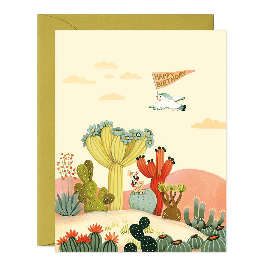 Cactus Hills Birthday Greeting Card - Freshie & Zero Studio Shop