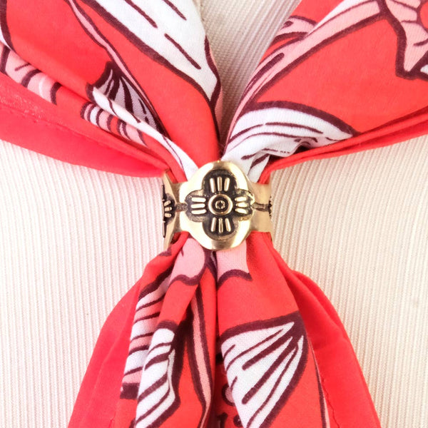 Gladys Brass Bandana Slide Ring by Handker - Freshie & Zero Studio Shop