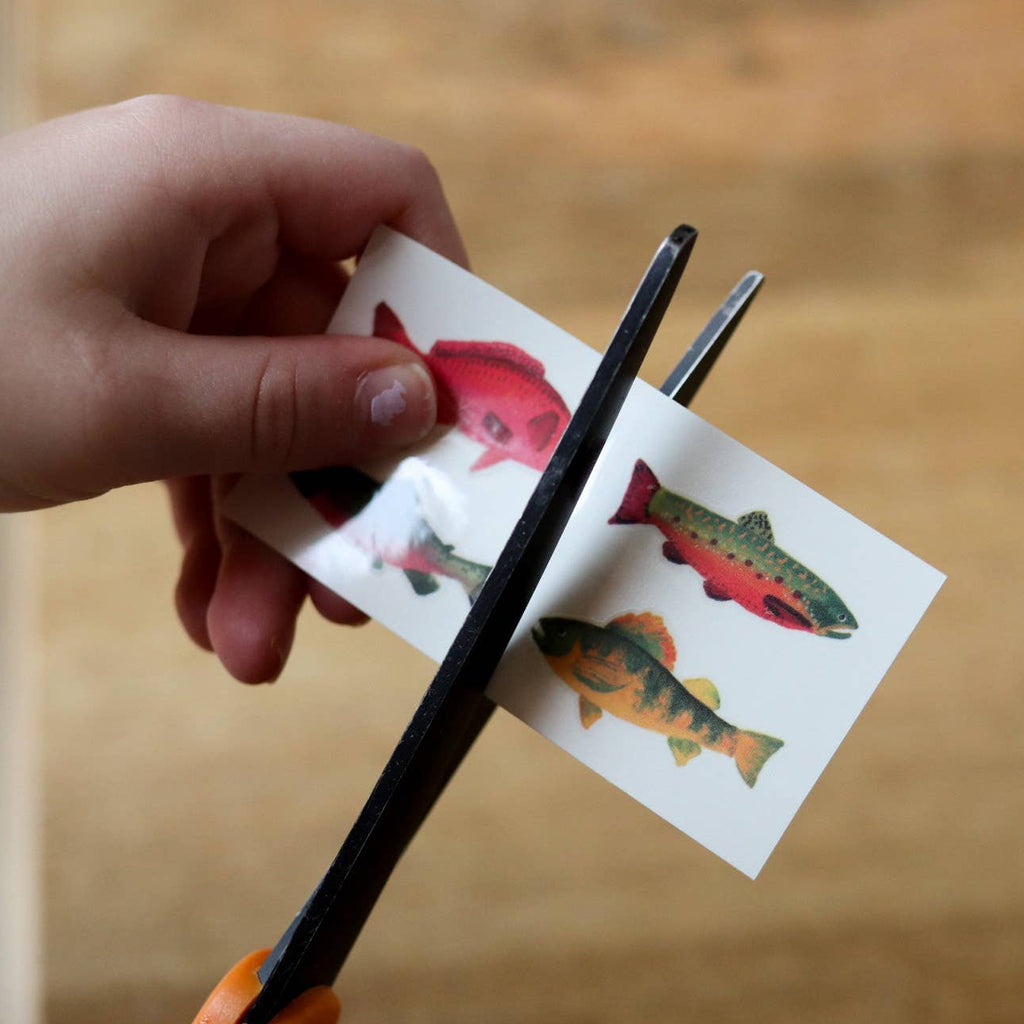 Gone Fishin' Temporary Tattoos: Yellow - Freshie & Zero Studio Shop