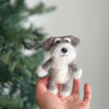 Schnauzer Dog Felt Finger Puppet - Freshie & Zero Studio Shop