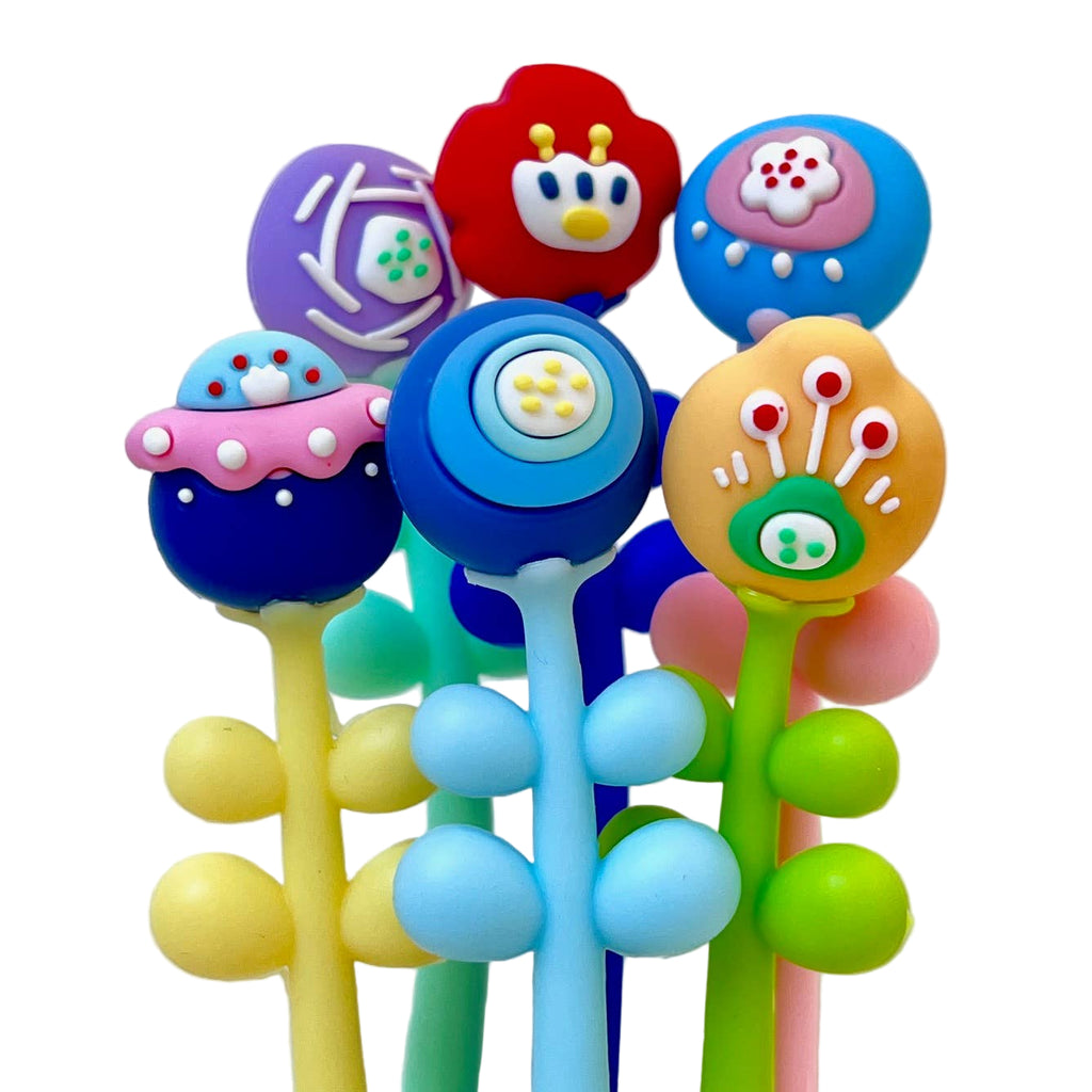 Abstract Flower Wiggle Gel Pen - Freshie & Zero Studio Shop