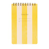 Task Pad Notebook by Shorthand Press: Yellow Stripe - Freshie & Zero Studio Shop
