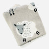 Organic Cotton 3D Knit Baby Blanket - Happy Sheep | Medium Weight - Freshie & Zero Studio Shop