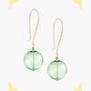 Atlas Orb Earrings - green - Freshie & Zero Studio Shop