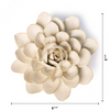 English Garden Ceramic Flower: 4.25" Ivory Snowdrop - Freshie & Zero Studio Shop