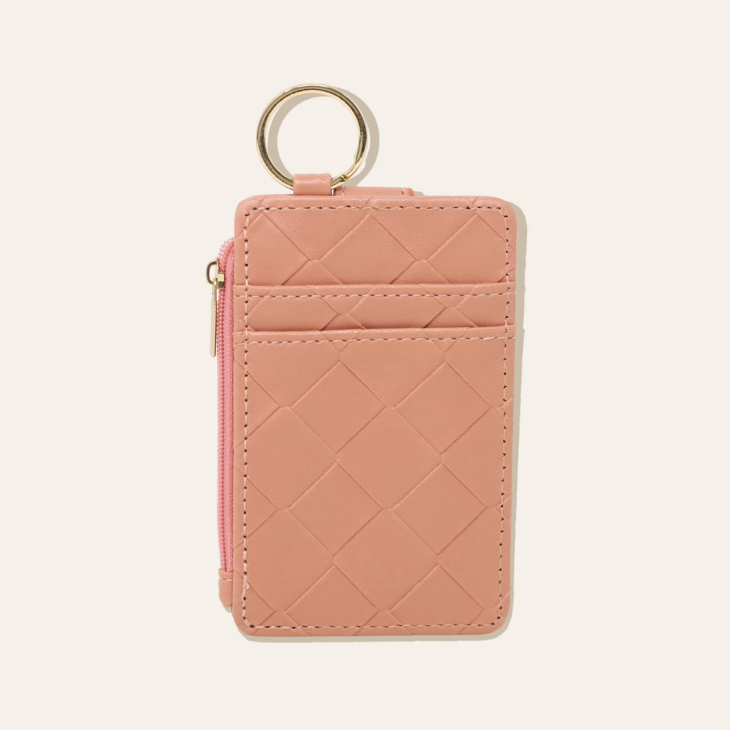 Woven Keychain Wallet - Rose - Freshie & Zero Studio Shop