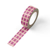 Pink Gingham Washi Tape - Freshie & Zero Studio Shop