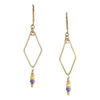 Gold Mirage Earrings - lilac, yellow - Freshie & Zero Studio Shop