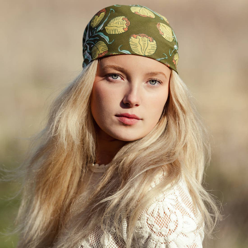 Handker Bandana: Adele Olive Green No. 137 - Freshie & Zero Studio Shop
