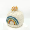 Handmade Merino Wool Knit Rainbow Children's Beanie - Freshie & Zero Studio Shop