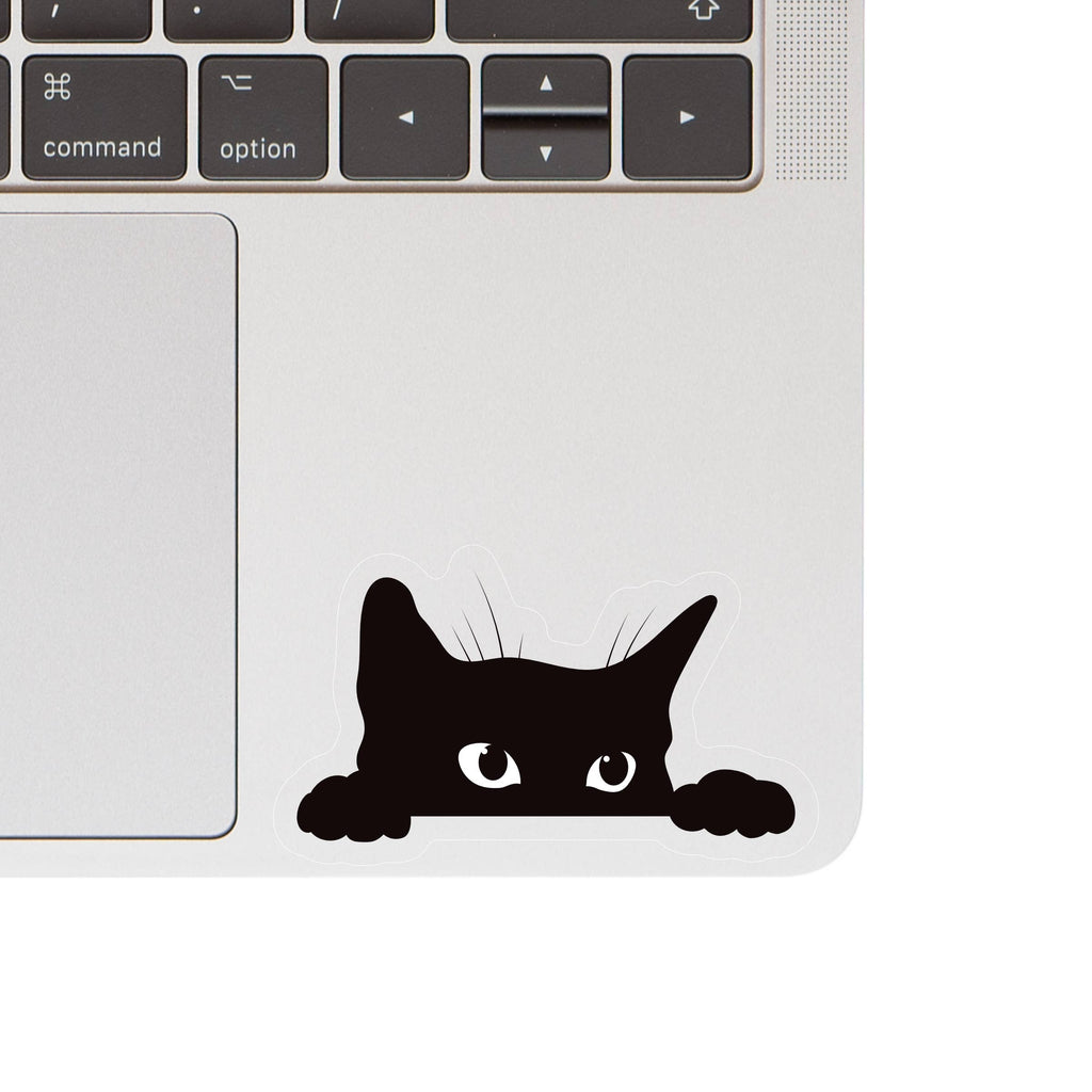 Sneaky Kitty Cat Cute Clear High Quality Vinyl Sticker - Freshie & Zero Studio Shop