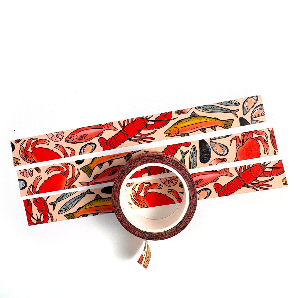 Seafood Washi Tape - Freshie & Zero Studio Shop